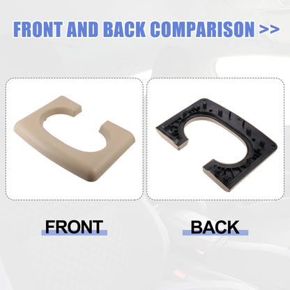 Center Console Armrest Cup Holder Cover for Ford F-150 (2004-2014) Beige