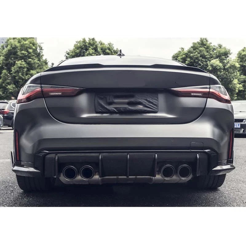 Carbon Fiber Rear Bumper Diffuser Side Splitter Trim for BMW G80 M3 G82 M4 21-23