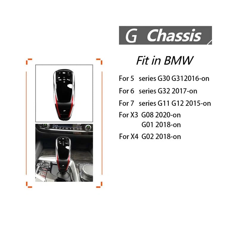 Replacement Gear Shift Knob kit For BMW X3 X4 5 6 7 Series G30 G32 G01 G02