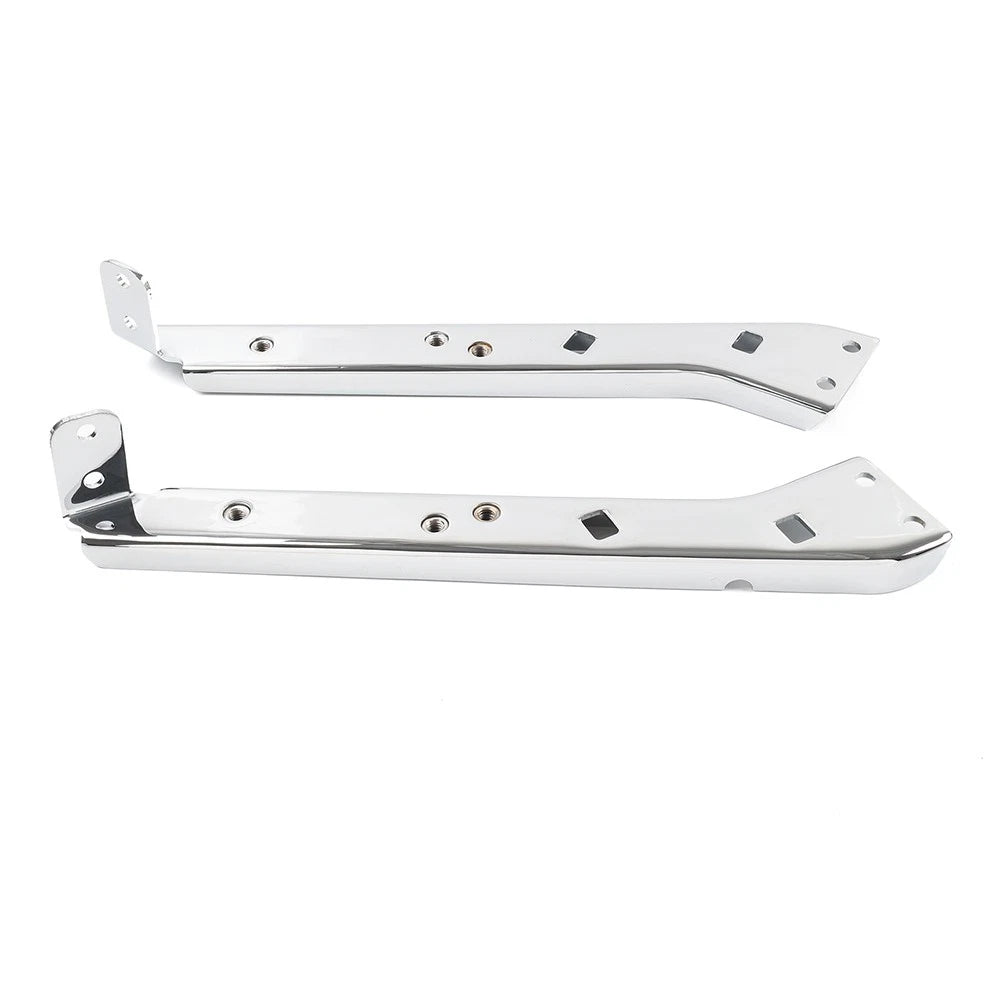 Saddlebag Rail Support Brackets for Harley Touring 1985-2008 Chrome