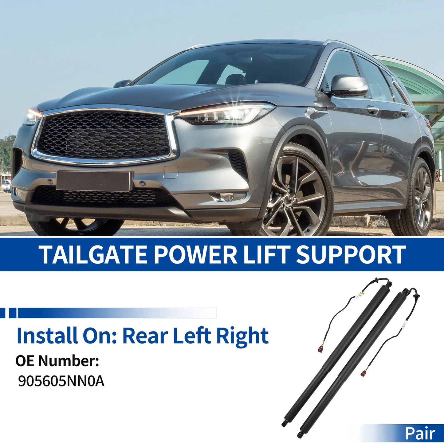 Rear LH RH Tailgate Power Lift Support for Infiniti QX50 (2019 - 2020)