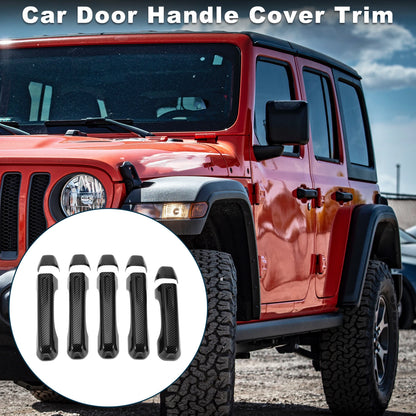 Door Handle Cover Trim for Jeep Wrangler JL (2018-2022) - Black Tailgate Cover