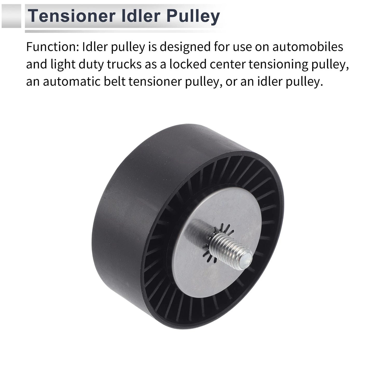 Drive Belt Idler Pulley for BMW 335i 2007-2013 (2 x)