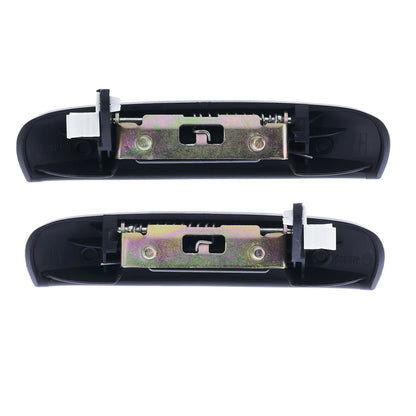 Outer Door Handle Set of 2 for Mitsubishi Mirage (2012-2020) Black Front & Rear