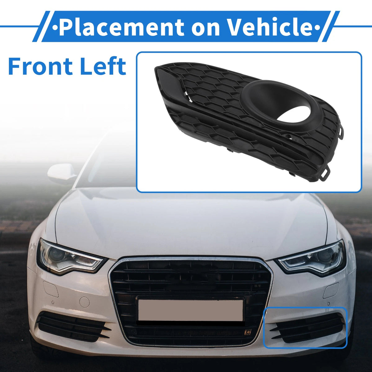 Front Left Fog Light Grill for Honda Accord Crosstour (2014-2016)