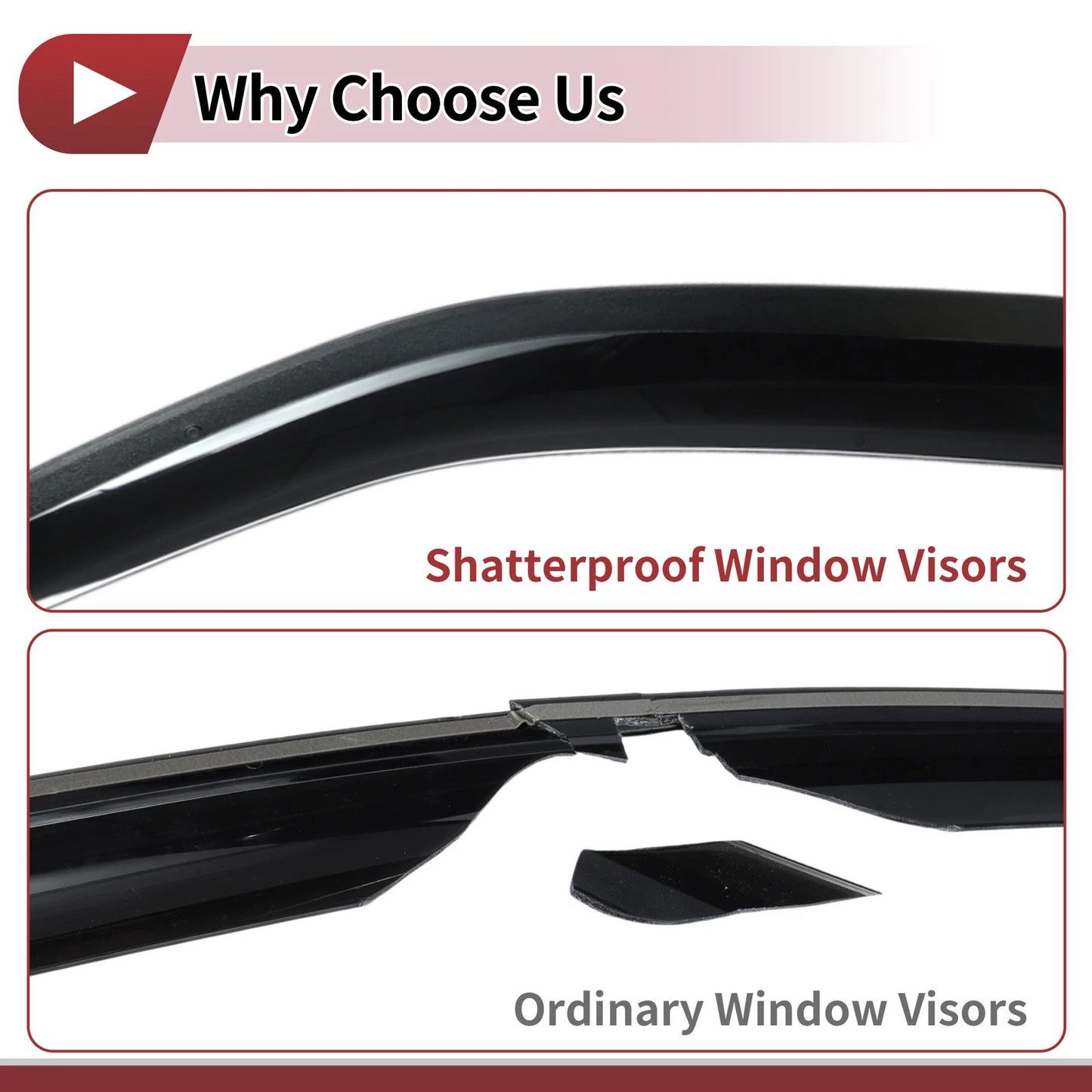 Window Deflectors 1 Set for Subaru Forester (2009-2013)