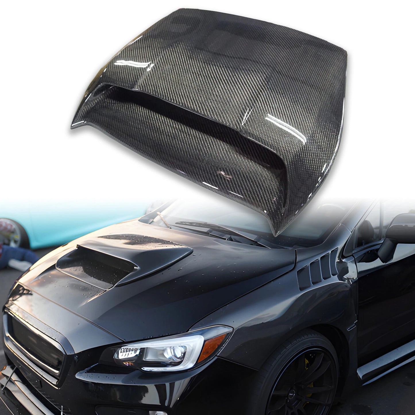 Hood Scoop Vent Cover for Subaru WRX STI VA (2014-2021)