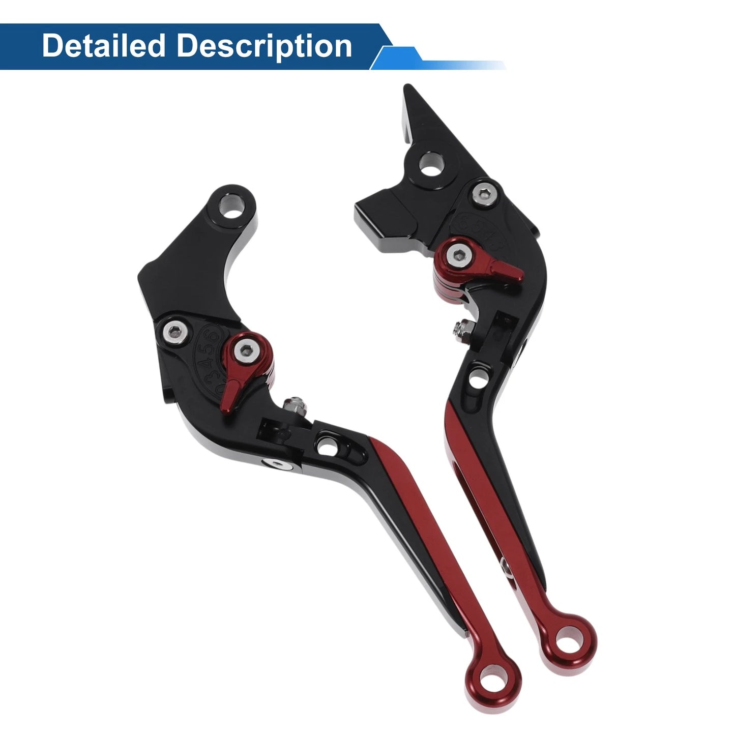 Adjustable Brake Clutch Levers for Suzuki GSXR150 (2017-2020) Black Red