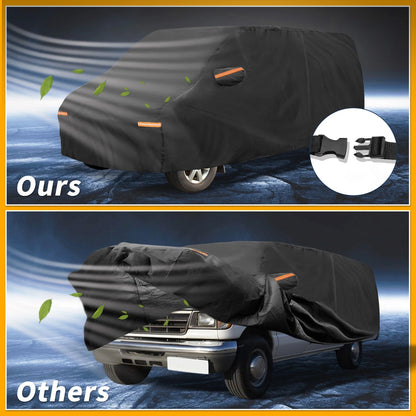 All Weather Car Cover for Ford E-Series Black 190T-PU