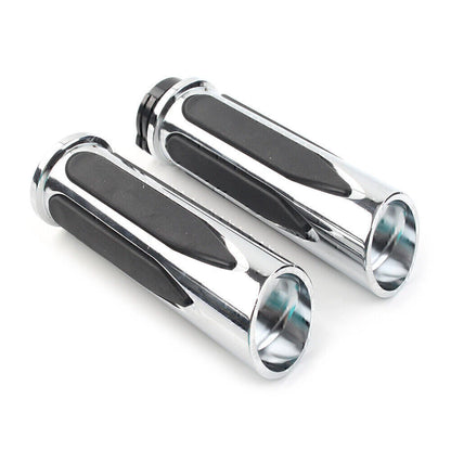Chrome Soft Touch Hand Grips for Harley Touring Street Road Glide (2014-2023)