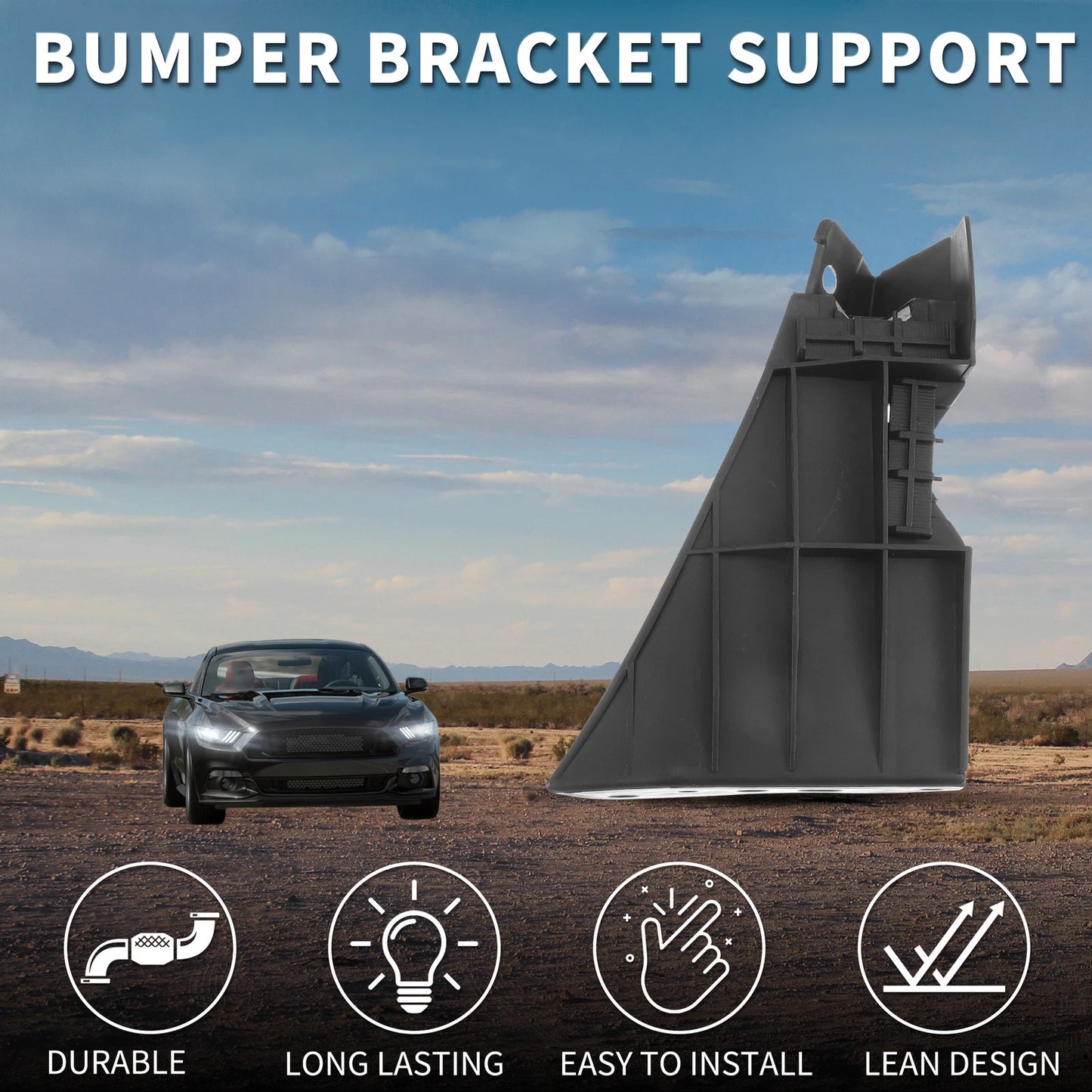 Left Front Bumper Retainer Bracket for Ford Mustang (2005-2014)