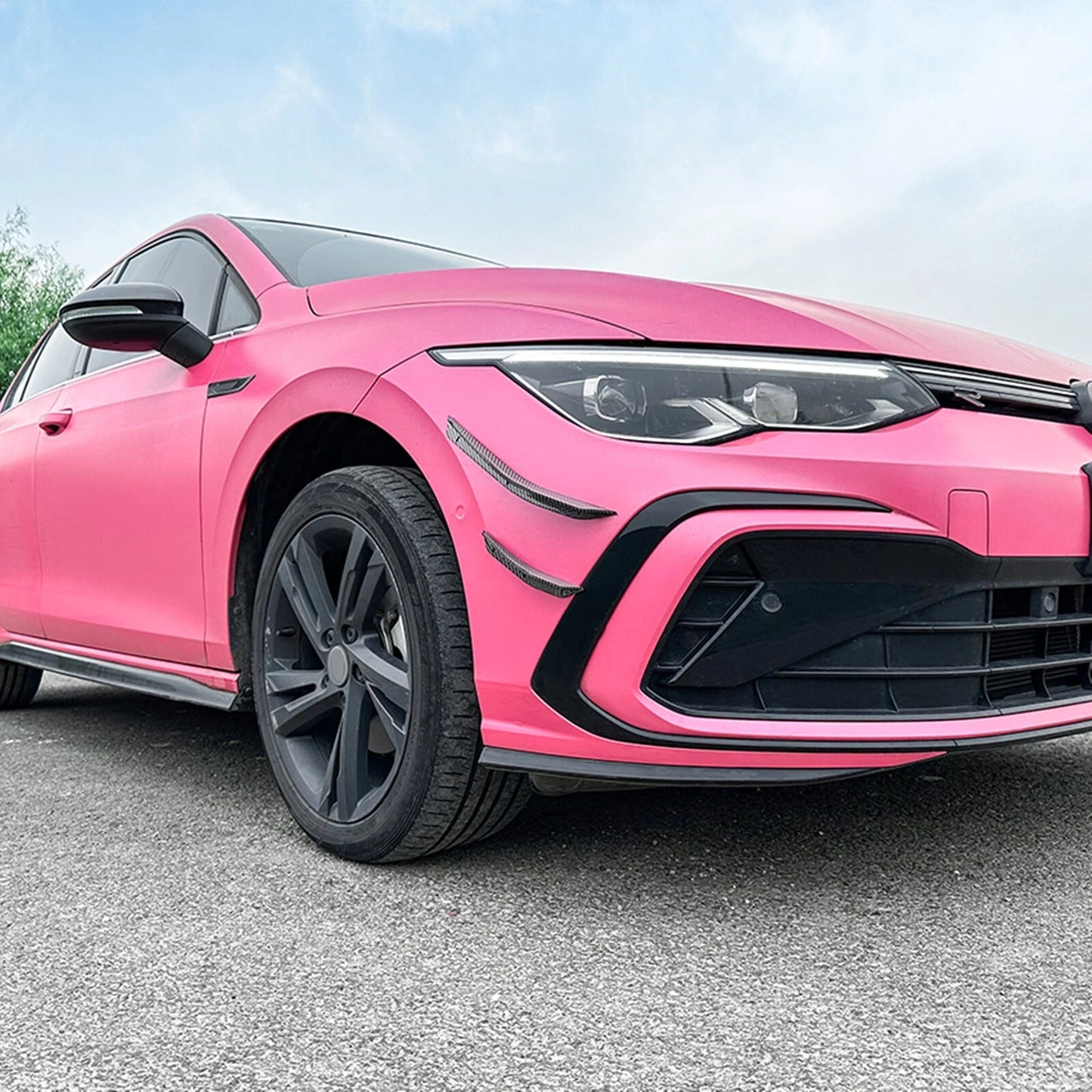 Bumper Side Spoiler Trim for VW Golf 8 MK8 Rline (2022-2024)
