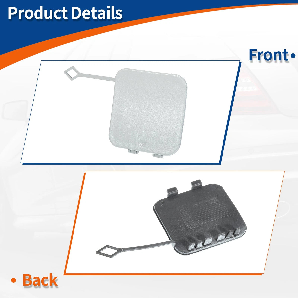 Tow Hook Cover for BMW 530i 530e 540i M5 White