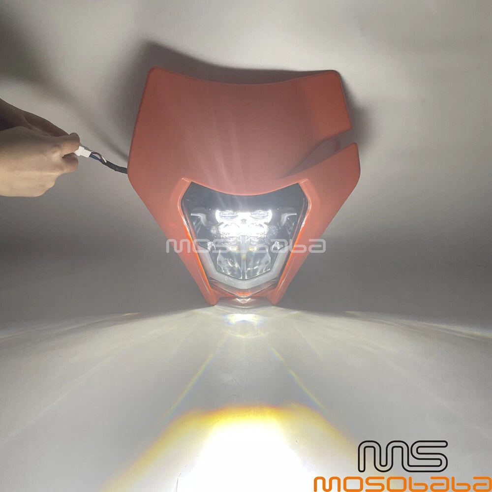 White LED Headlight Lamp for KTM EXC EXC-F 350 450 500 (2017-2023)