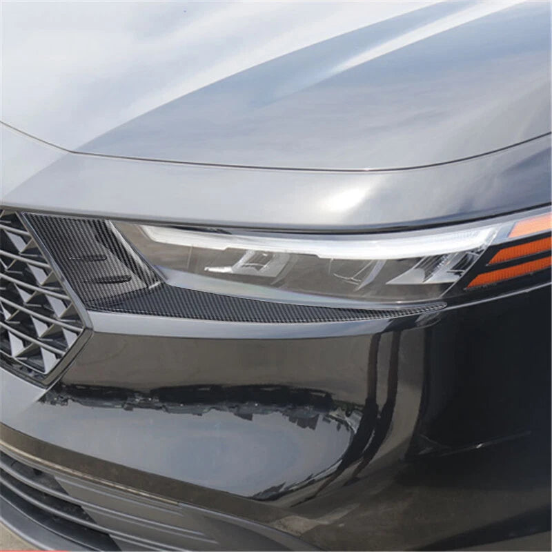 Carbon Fiber Headlight Eyelid Covers for Honda Accord (2023-2025)