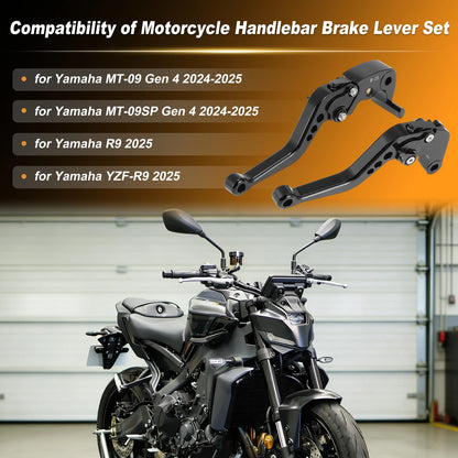 Pair Short Motorcycle Brake Clutch Levers for YAMAHA MT-09SP Gen 4 (2024–2025)