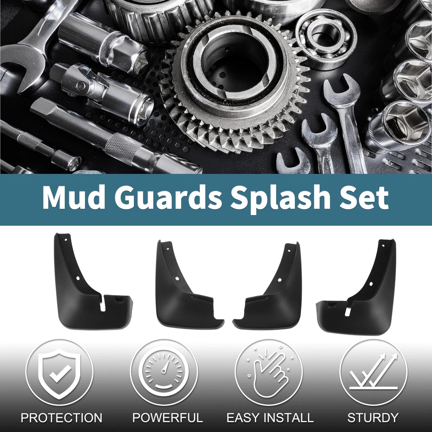Mud Flaps Splash Guards 1 Set for Toyota Probox (2002-2017)
