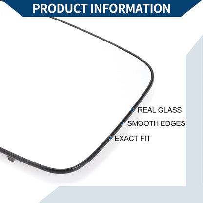 Heated Left Side Mirror Glass for Honda Pilot (2003-2008)