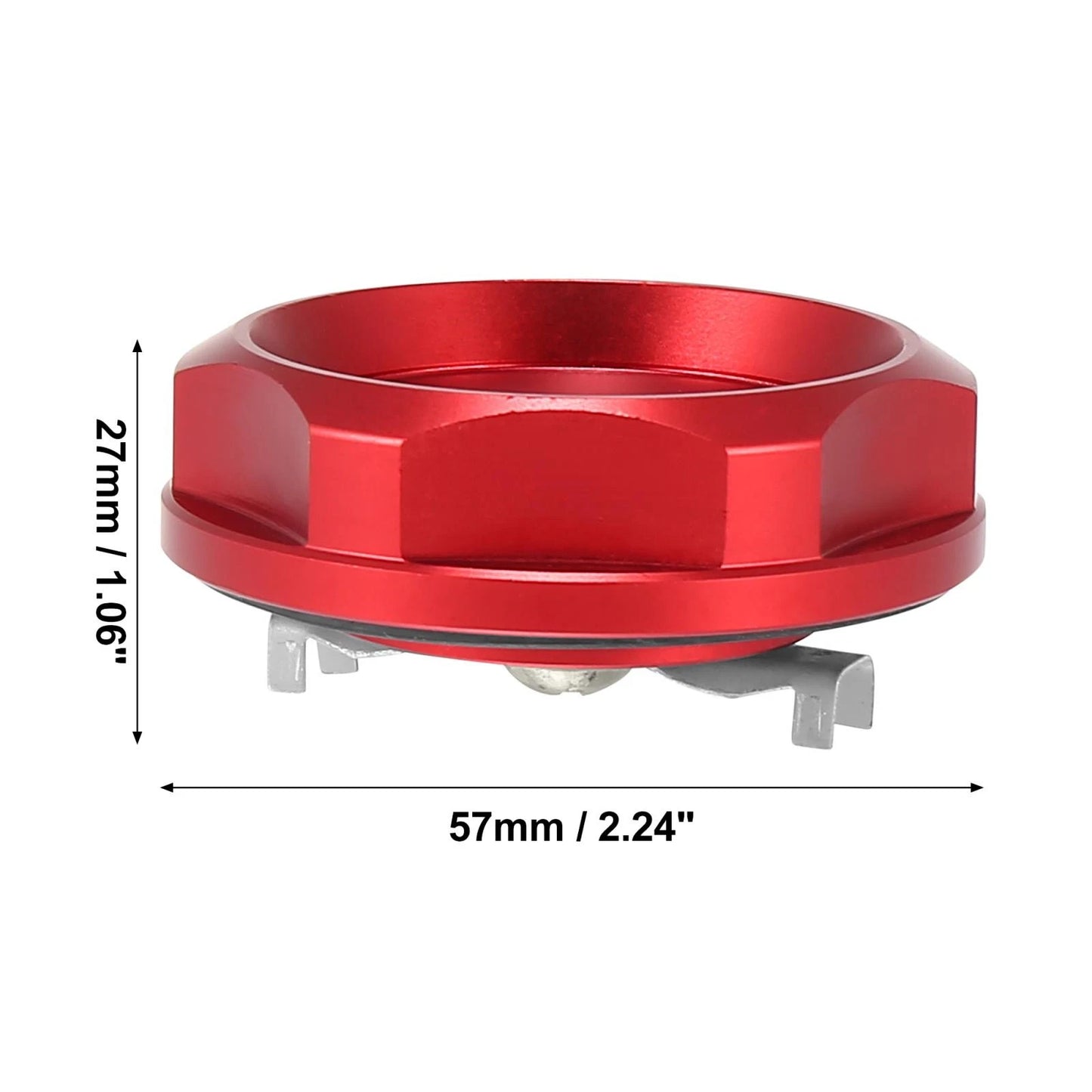 Red Aluminum Alloy Gas Engine Oil Filler Cap Cover for Mitsubishi