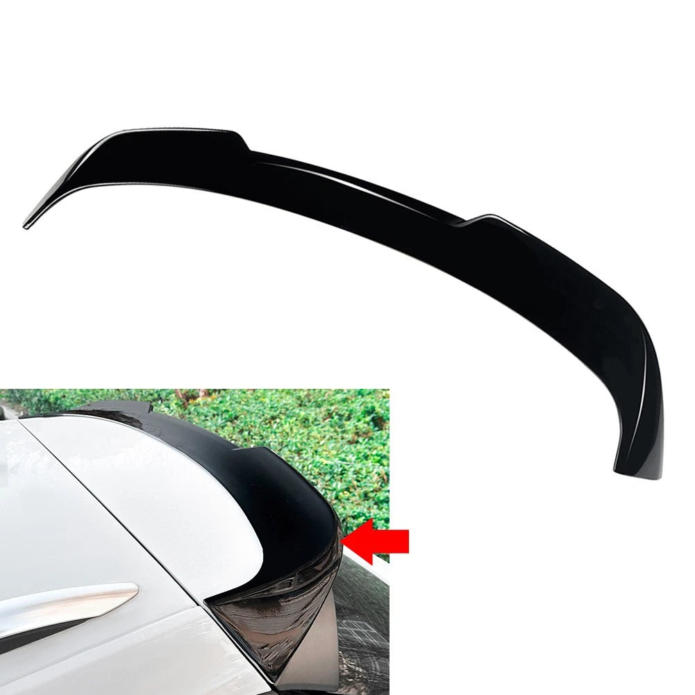 Rear Trunk Spoiler Lip for VW T-Roc (2017-2024) Glossy Black