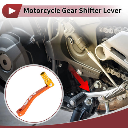 Folding Gear Shifter Lever Orange Gold Tone for Yamaha TTR50cc