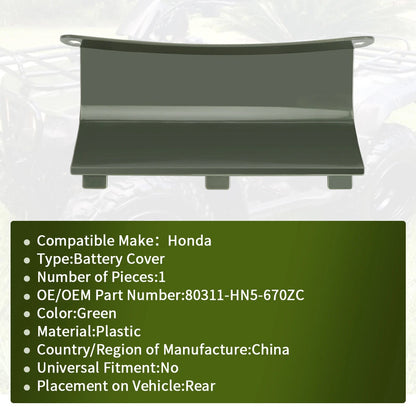 Battery Cover Lid for Honda Rancher TRX350 Green (2000–2003)