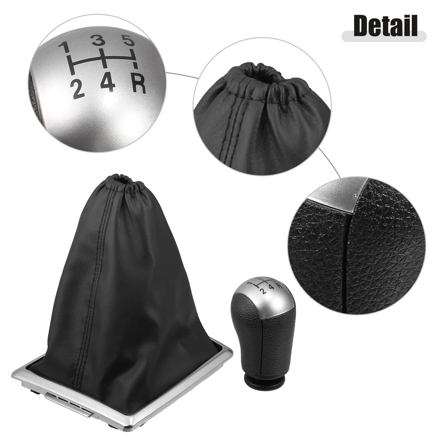 5 Speed Manual Gear Shift Knob with Dust Cover for Ford Focus (2000-2011)