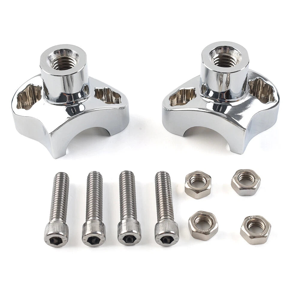 7" Tall Handlebar Risers for Harley Softail Dyna Street Bob