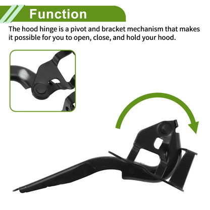 Hood Hinges 1 Pair for Toyota Yaris (2007-2016)