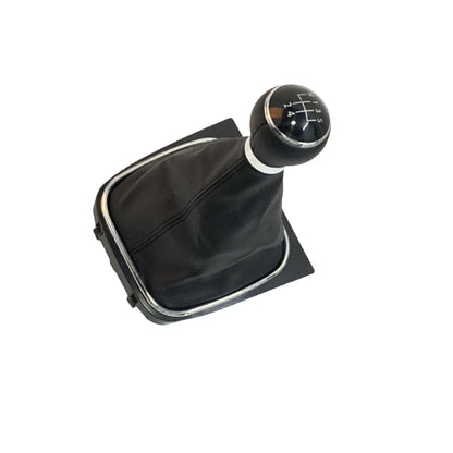 Gear Shift Button Leather Rootwood for VW Golf 6 (2008-2012) 5-Speed