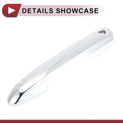 4 Pcs Car Door Handle Covers for Toyota Rav4 (2019-2024) Silver Tone ABS
