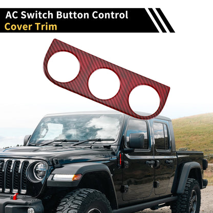 AC Switch Button Control Cover Trim for Jeep Wrangler (2011-2023)