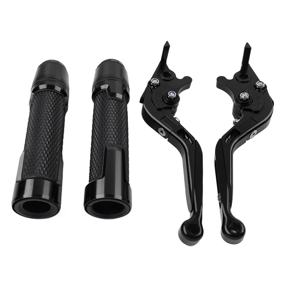 Black Brake Clutch Lever Handlebar Grip Set for BMW F900 F900R F850GS F750GS
