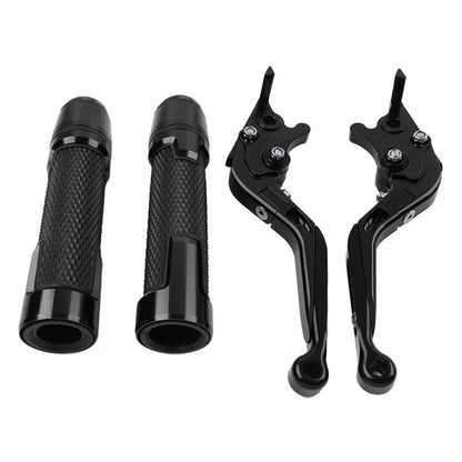 Black Brake Clutch Lever Handlebar Grip Set for BMW F900 F900R F850GS F750GS