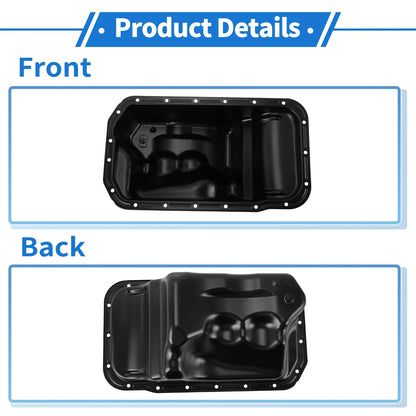 Engine Oil Pan for Toyota Hilux (1988-1997) - Steel Black