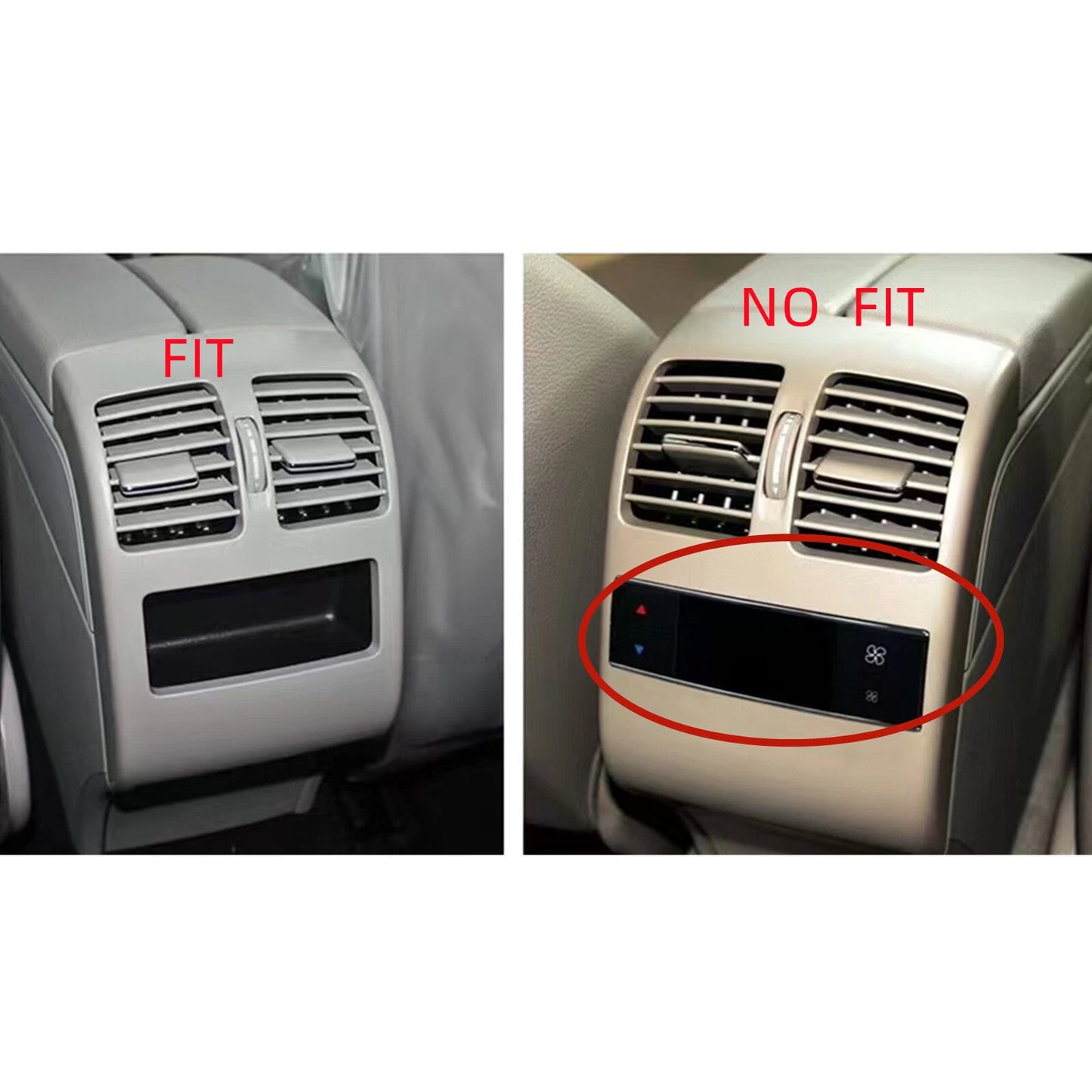 Rear A/C Air Vent Panel for Benz GLK X204 (2008-2015)