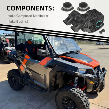 Air Box Intake Manifold & Boot 4 x for Polaris General (2016–2018)