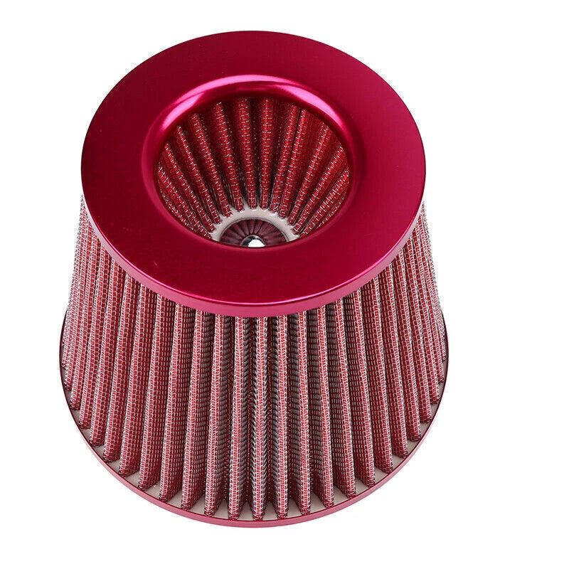 3" Red Cold Air Intake Cone Filter