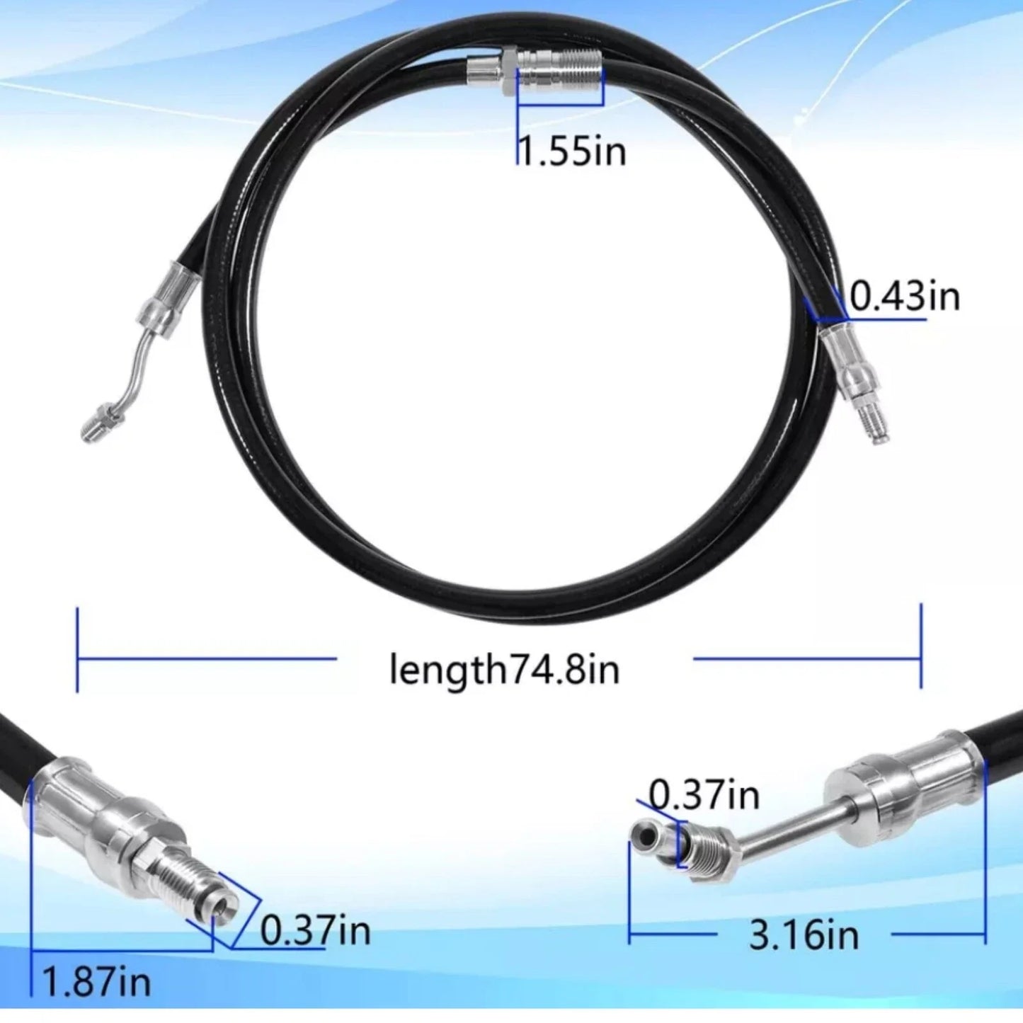 Hydraulic Hose Power Trim Kit for Volvo Penta DPH/DPR (Fits 21721550/21721548)