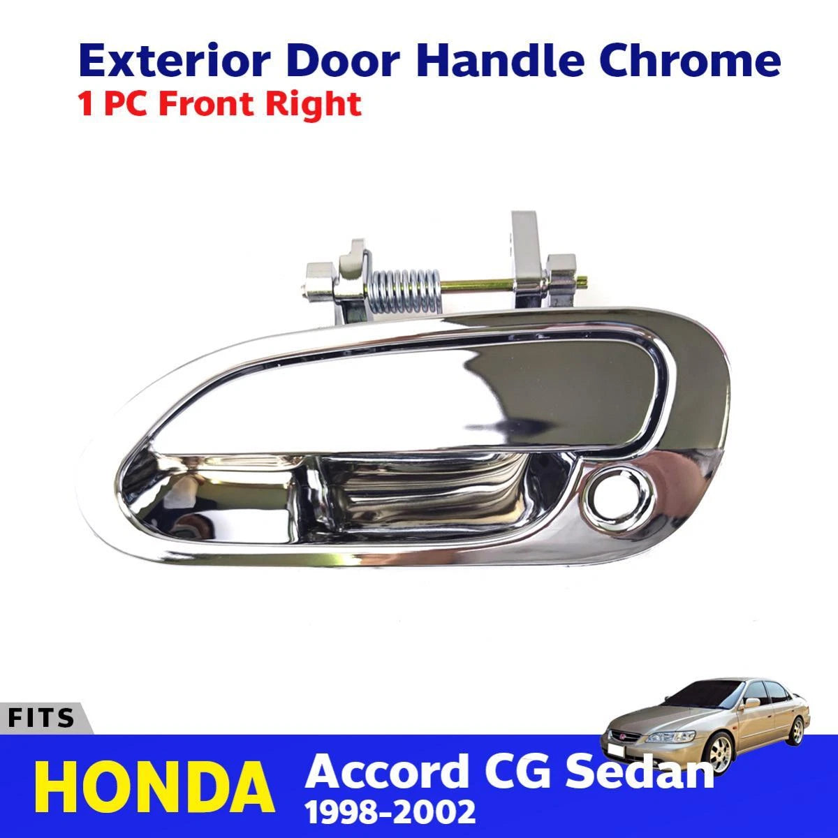 Exterior Door Handle Chrome Front Right Fits Honda Accord CG 4D SED 1998-02 D06
