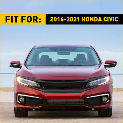 Front Bumper Bracket Set for 2016-2021 Honda Civic 2 x Driver & Passenger Side
