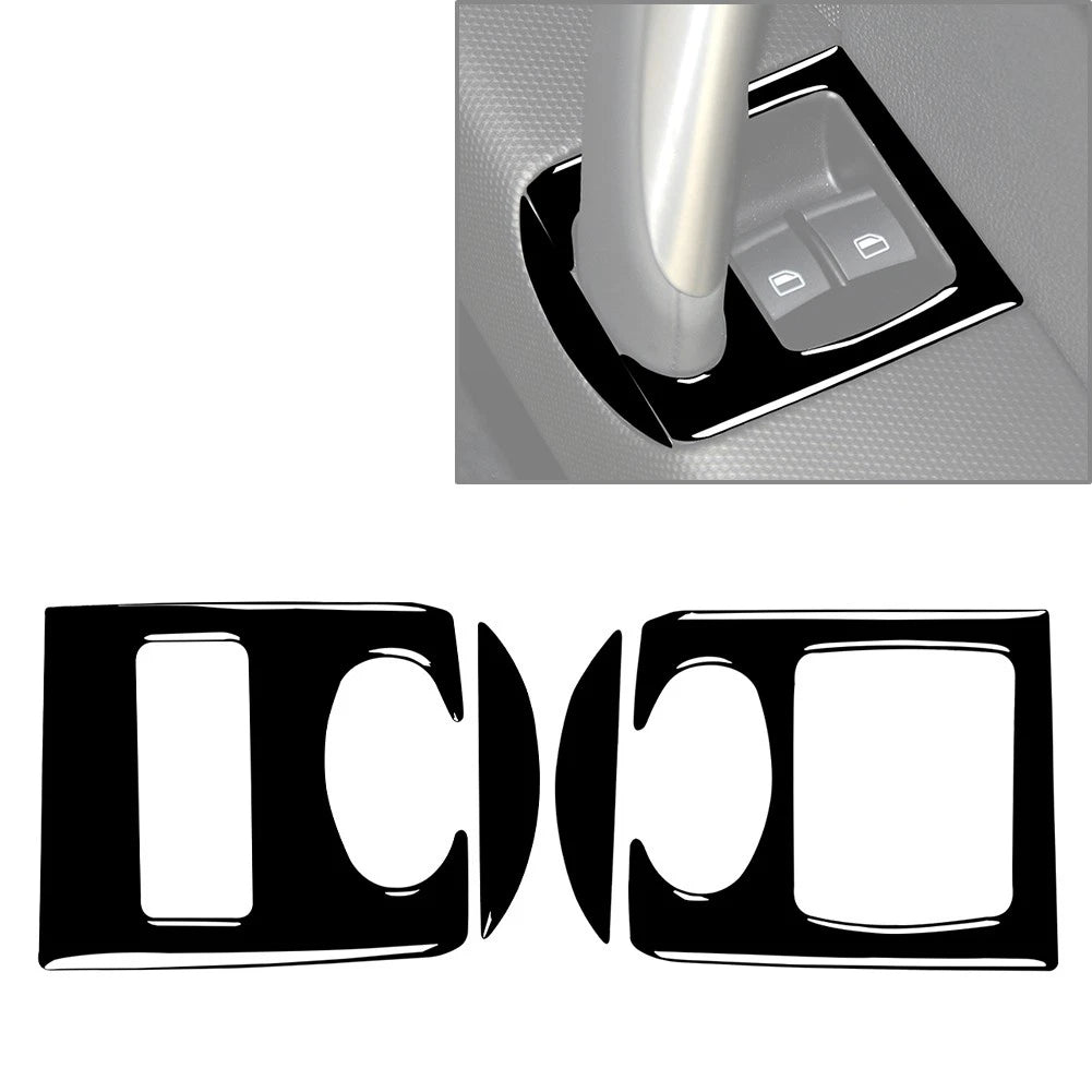 Door Window Lift Switch Panel Cover for Audi TT TTS TTRS (2008-2014) Black