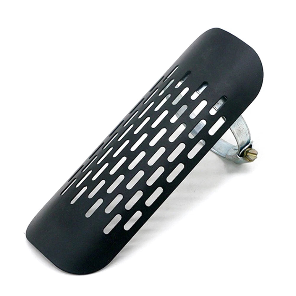Black Motorcycle Exhaust Muffler Pipe Heat Shield Cover for Universal Models