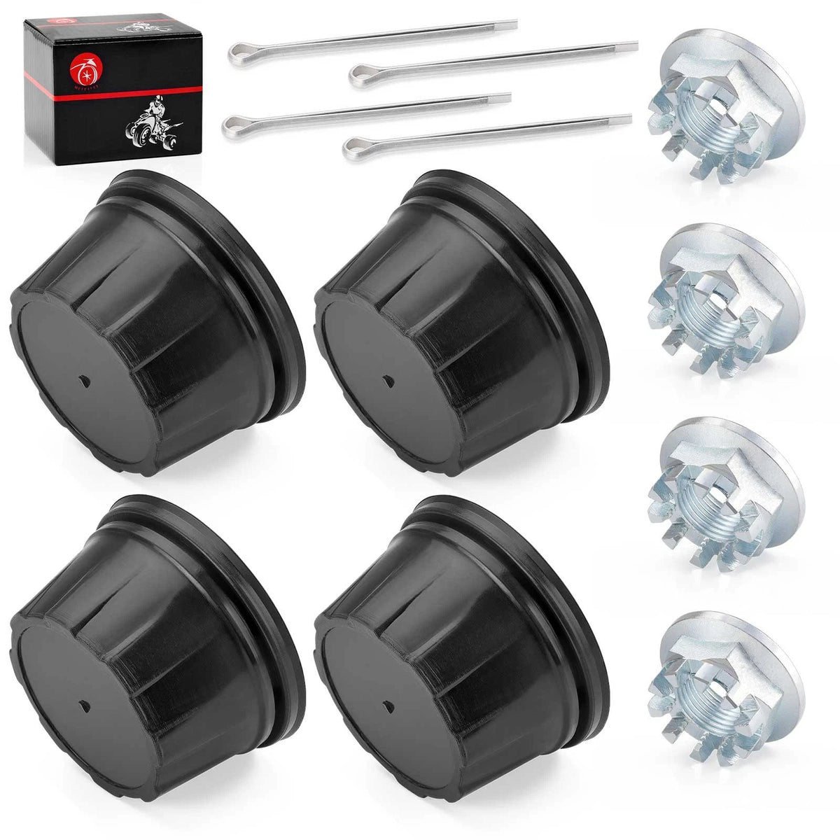 2 x Wheel Center Cap and Nut Pin for Honda TRX300 (1993–2000)