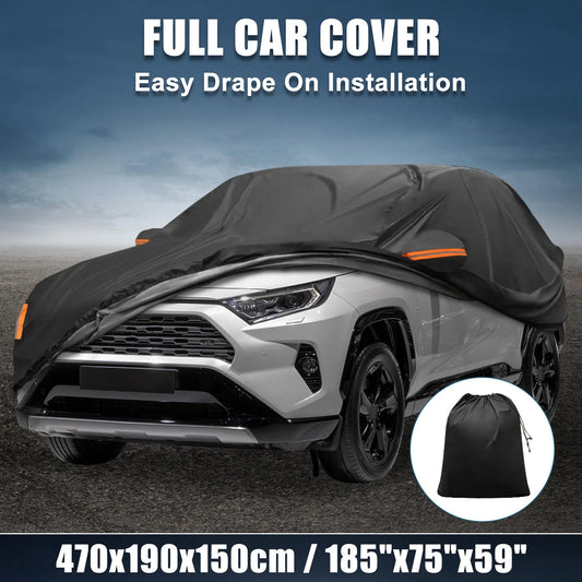 Waterproof 210D-PU Oxford Car Cover with Zipper for Toyota RAV4 (2012–2022)