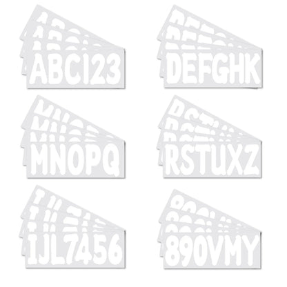 Registration Letter & Number Kit, 4 Sets A-Z & 0-9, for All Boats & PWC