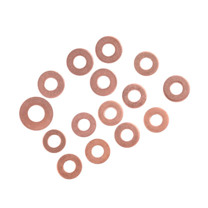 150Pcs Copper Diesel Injector Seal Rings Assortment