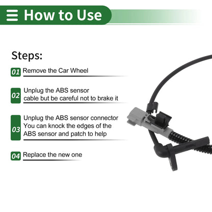 ABS Wheel Speed Sensor for Chevrolet Sonic Rear Left