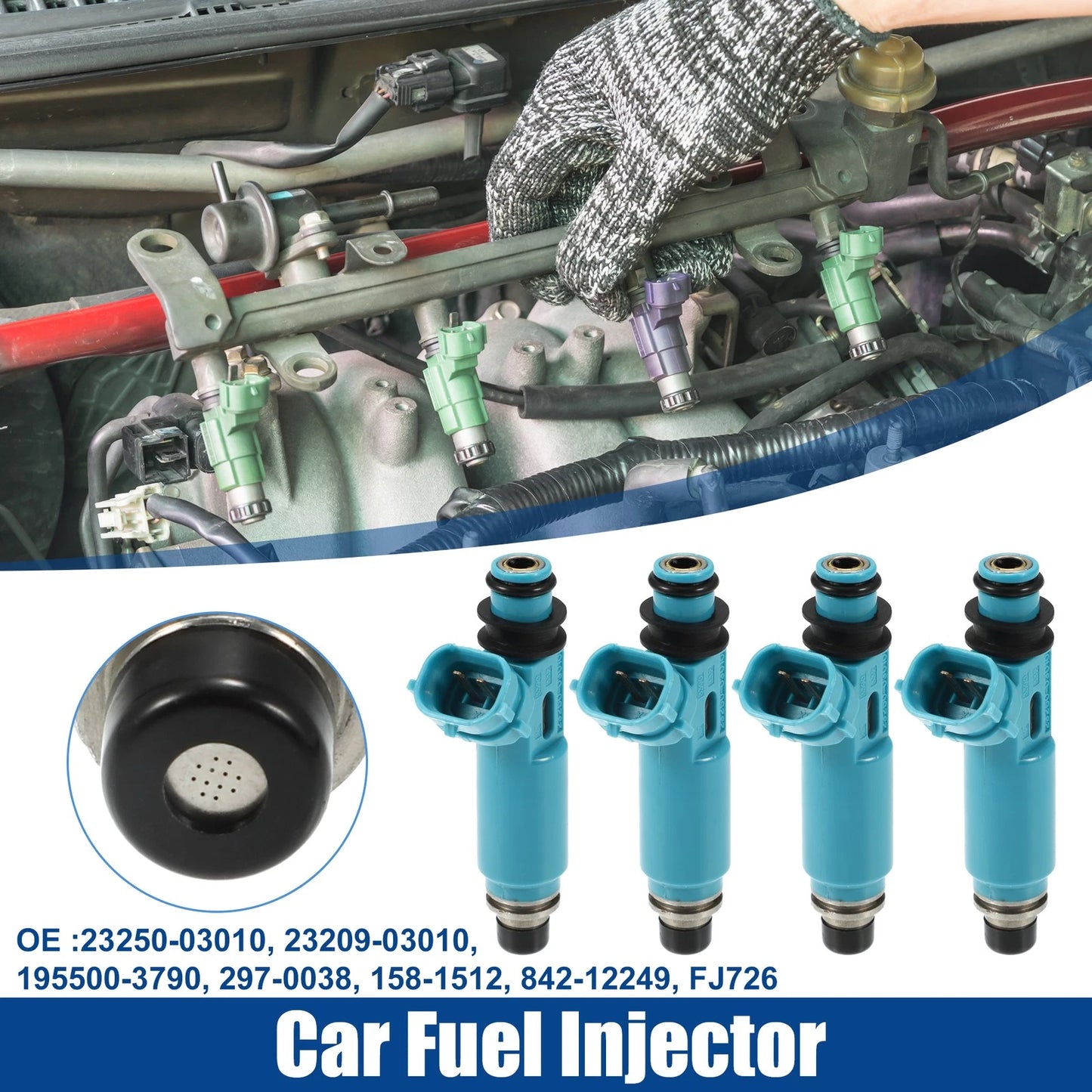4 x Car Fuel Injector Nozzle for Toyota Camry Solara 2.2L (1999–2001)