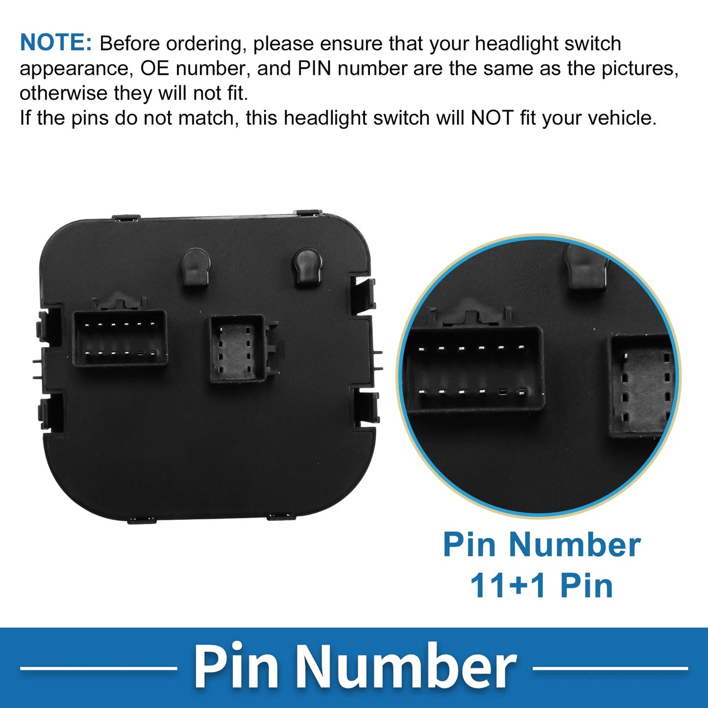 Headlight Switch for Chevrolet Express 1500 2500 3500 (2003-2007)